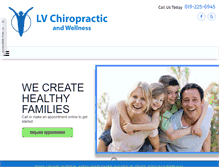 Tablet Screenshot of lvchiropractic.net